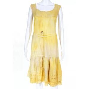 Love Shack Fancy Bespoke Hand Dyed & Embroidered Vintage Nightgown NWT